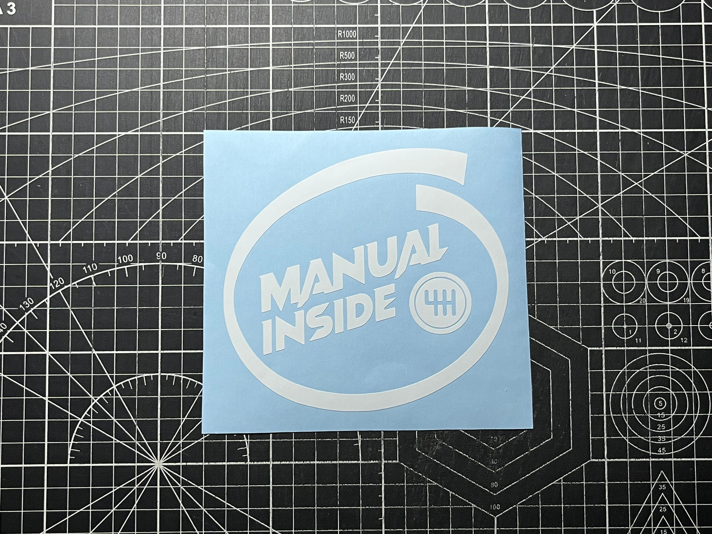 Manual Inside Car Decal